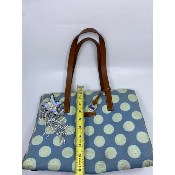DOONEY & BOURKE Blue Brown Shoulder Bag Customized - Image 5