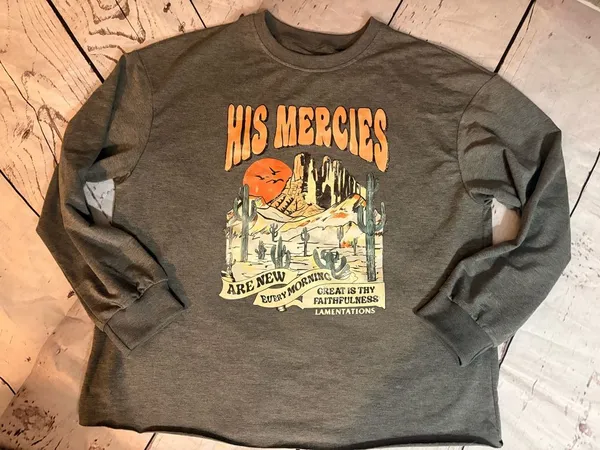 Boutique women’s crew neck sweater XL spiritual graphic - Image 2