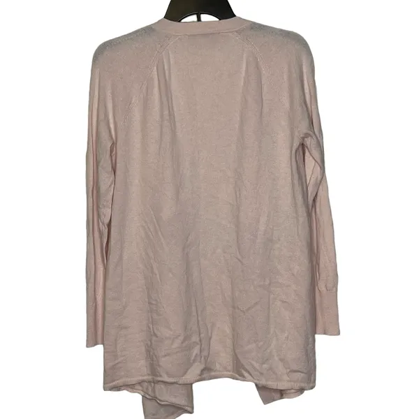 Ann Taylor Loft Womens Open Sweater‎ Cape Size Small Peach Wool Blend LS - Image 4