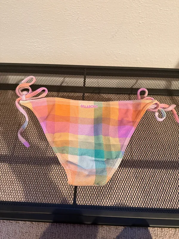 Plaid Billabong Cheeky Swimsuit Bottoms - Image 2