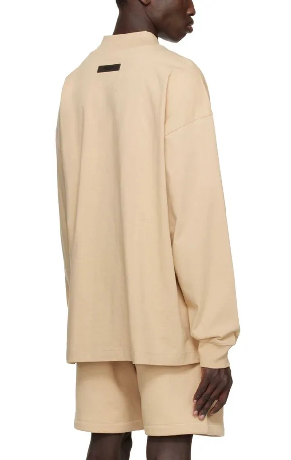 Essential s Fear If God Sand Crewneck Long Sleeve T-Shirt - Image 3