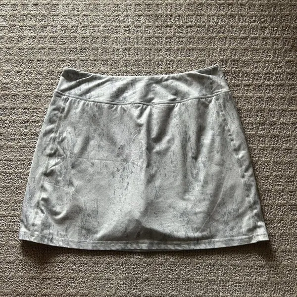 BlevonH Skort Womens‎ Medium M Gray White Active Tennis Golf Skirt Outdoor - Image 6