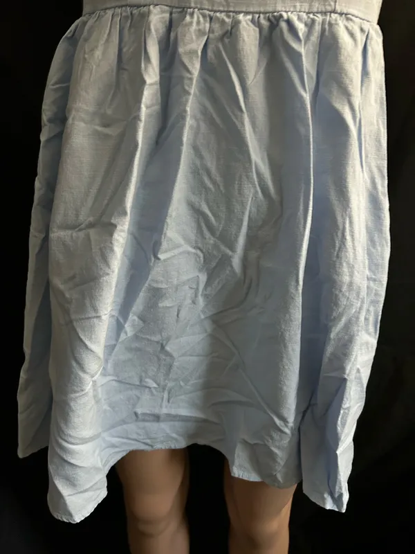 Zesica Strapless Light Blue Ruffle Top Sundress MD - Image 8