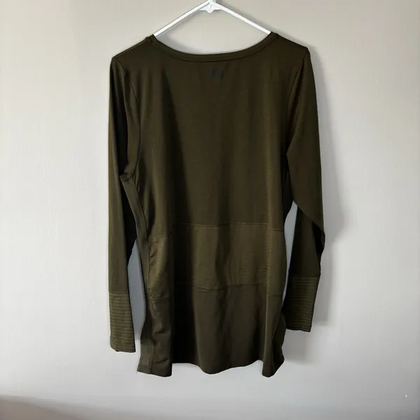 REI Co-op Screeline Cascade Long-Sleeve T-Shirt Womens L Olive Green - Image 2