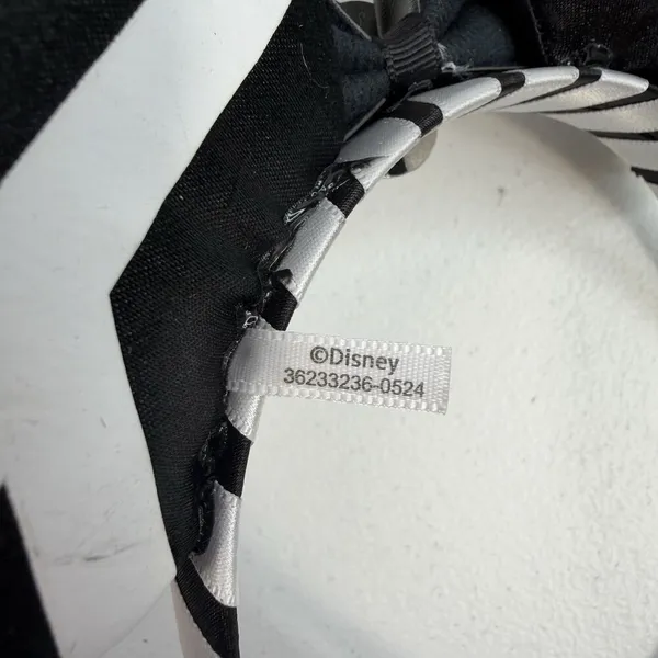 Disney Parks Minnie Mouse Ears Headband Black White Mummy‎ Bow Halloween Spooky - Image 7