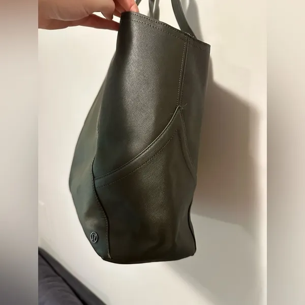 Lululemon All Day Tote and Small Pouch Dark Olive - Image 6