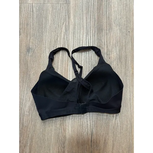 Lululemon Black Adjustable Racerback Sports Bra Mesh‎ Panel 32C - Image 4