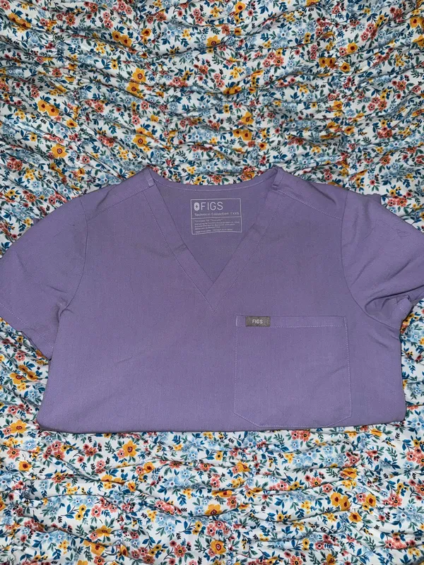 FIGS Lavender Dew Catarina- One-Pocket Scrub Top - Image 2