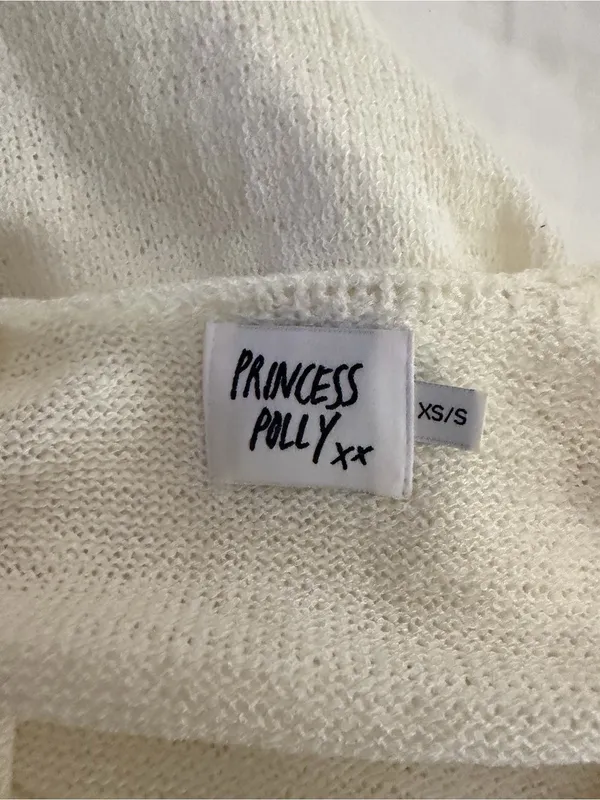 Princess Polly Cream Knit Cami with Adjustable Tie Hem - Image 3