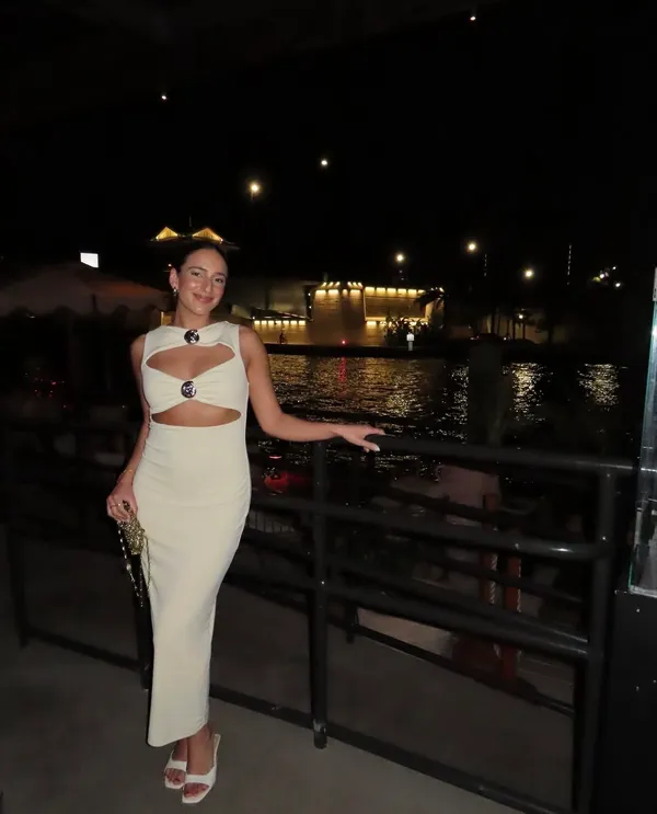 Zara maxi dress conch cutout fitted bodycon party cocktail evening wedding - Image 4