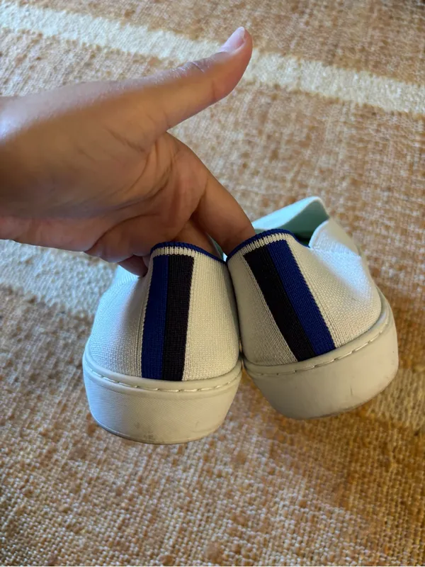 Rothy’s The Original Slip On Sneaker in bright white - Image 3