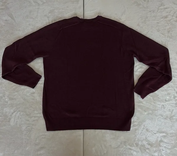 Farah Men's Burgundy Crewneck Sweater - Image 6