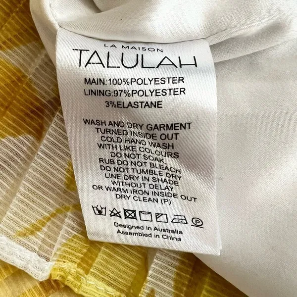 Anthropologie x La Maison Talulah Sunshine Yellow One Shoulder Floral Mini Dress - Image 9