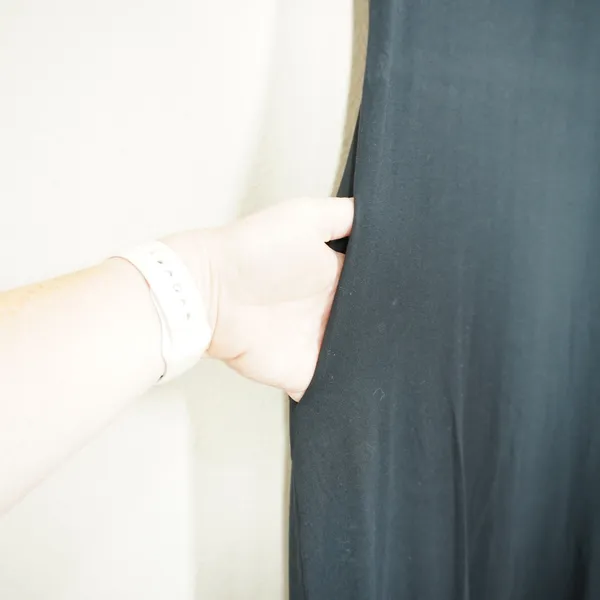 Kindred Bravely Size Small Black Bamboo Nursing Maternity Dress Short Sleeve - Image 4