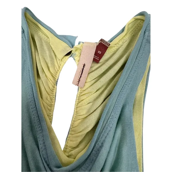Pilcro XS Reversible Ruched Tank Top Blue Yellow Anthropologie NWT‎ Y2K - Image 5