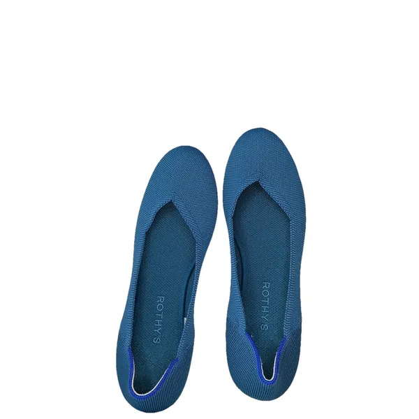 Rothy's‎ The Flat Round Toe Blue Shoes Size 10 - Image 3