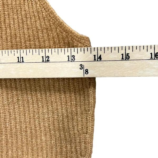 Everlane Cozy‎ Stretch Tank M Camel Tan Wool Yak Tank Square Neck Minimalist NEW - Image 5