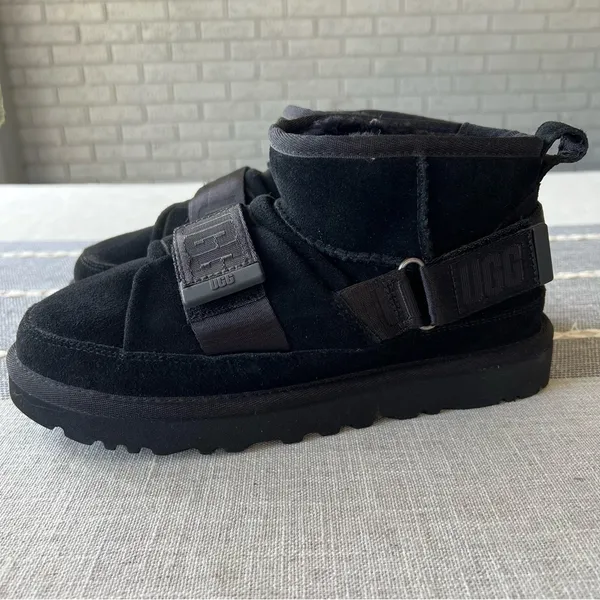 New Ugg Ultra Mini Hybrid Black Boots Womens Size 7 - Image 3