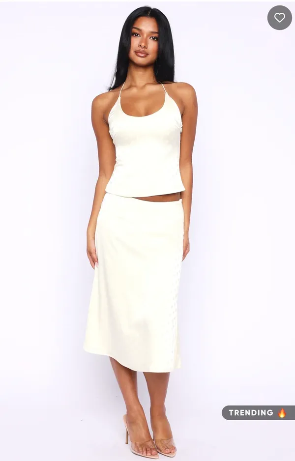 White Fox Boutique polkadot two peice set  - Image 3