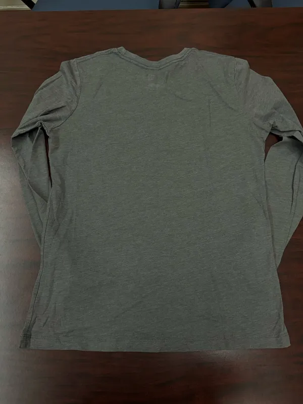 NFL Miami Dolphins Long Sleeve Grey Tee Shirt Size Large - Image 3
