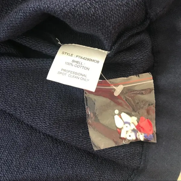 PARKER Beaded Sequin Sweatshirt Floral Embroidered Long Sleeve Blue‎ Red XS New - Image 11