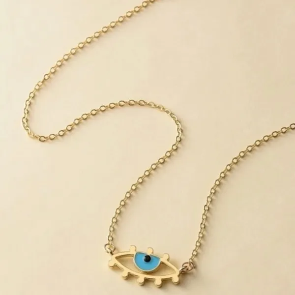 3/$30 💛 Evil Eye Pendant Necklace Gold - Image 2