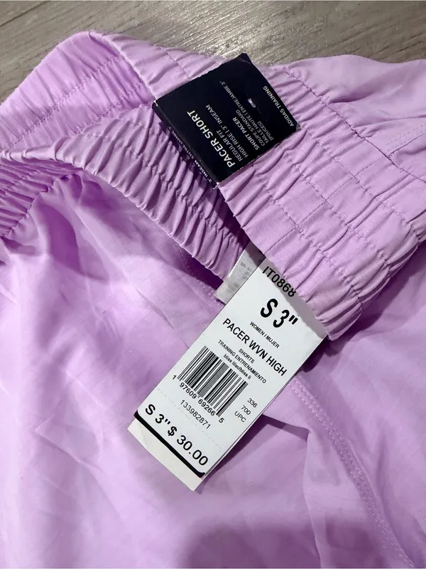 adidas Light Pink Women's Athletic Running Shorts - Image 9