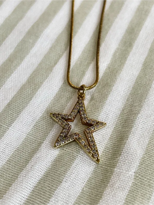 Leopard Boutique Goddess Charm Star Pendant with 18K Gold Over Sterling Silver - Image 7
