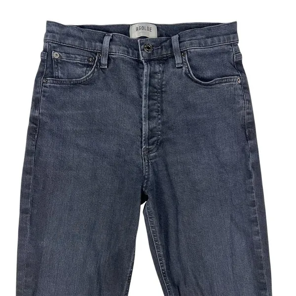 Agolde Nico High Rise Slim in Spirit Black Jeans High Rise 26” Inseam Size 26 - Image 4