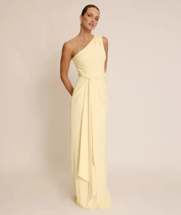 Six Stories One Shoulder Stretch Sculpt Bridesmaid Dress - Image 2
