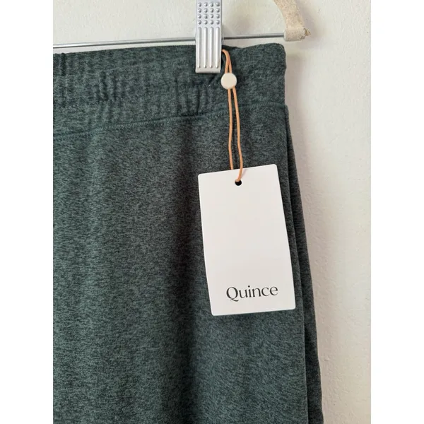 NWT Quince Flowknit Wide Leg Pants Women’s Size Medium Heather Green - Image 4