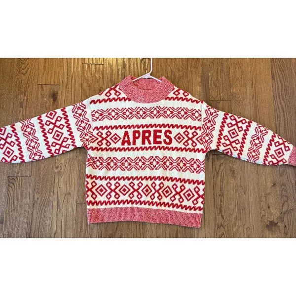 A New Day Apres Ski cozy fairisle sweater size Large - Image 8