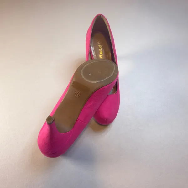 Dream Pairs Tiffanny 7.5 Womens Hot Pink Faux Suede Pointed Toe Heels Pumps - Image 8