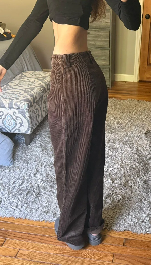 Finesse Brown Corduroy Pants - Image 3