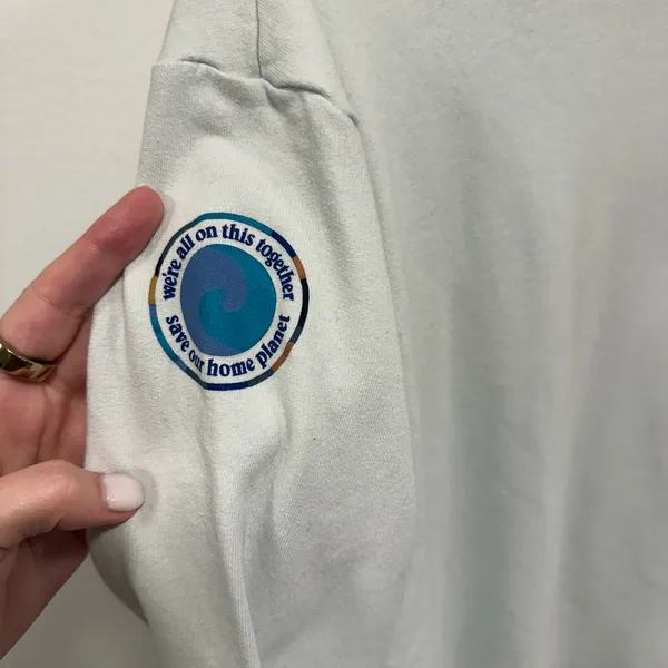 Patagonia Light Blue Sweatshirt Womens Size large! - Image 4