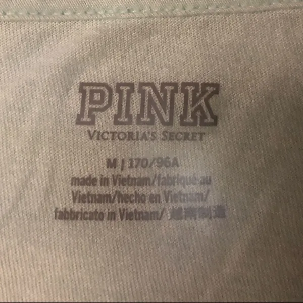 Pink pale green cropped T-shirt - Image 5