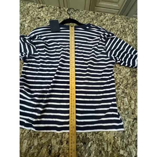 ATM Anthony Thomas Melillo Classic Jersey Long Sleeve Boy Tee Striped Navy White - Image 14