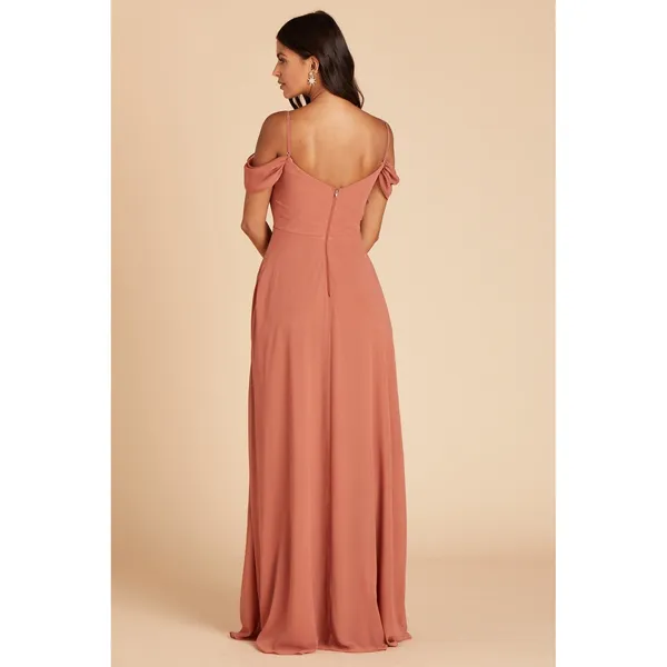 Birdy Grey Devin‎ Maxi Dress Convertible Chiffon Terracotta Small - Image 5