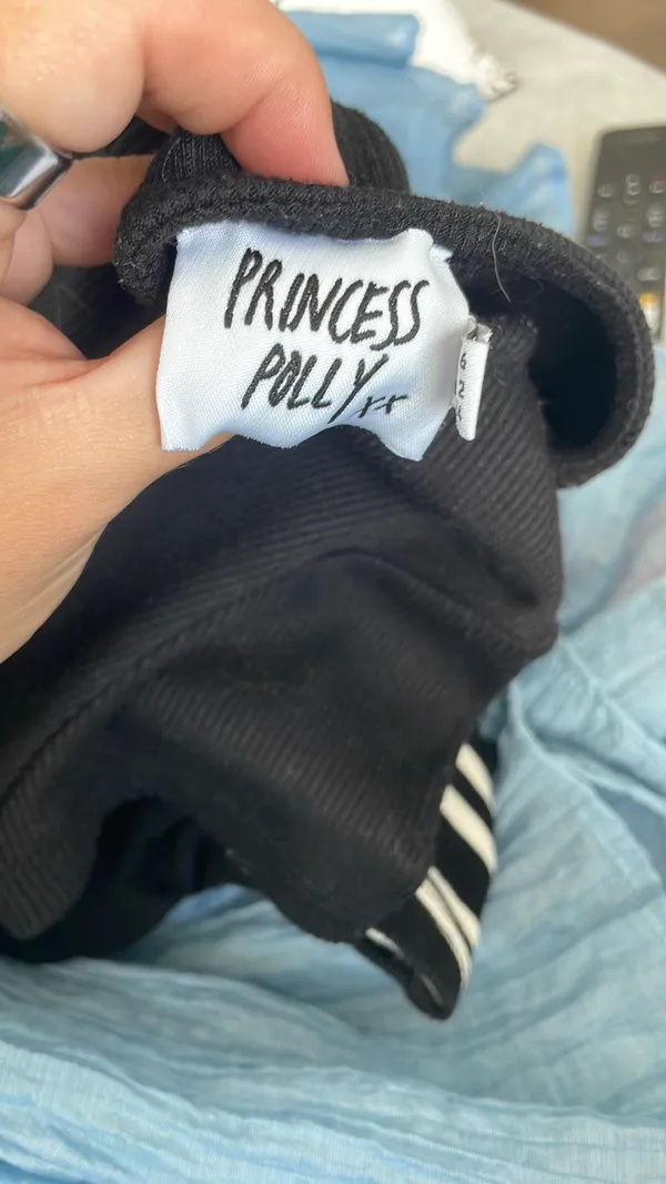 Black Mini Princess Polly Dress - Image 3