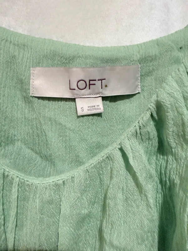 LOFT Smocked V-Neck Peplum Cami Size Small - Image 3