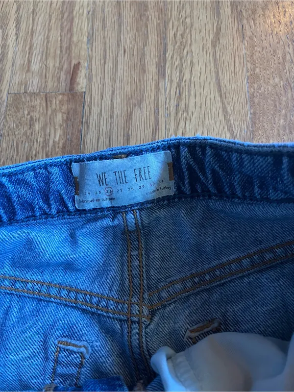 We the free a line denim mini skirt size 26 - Image 3