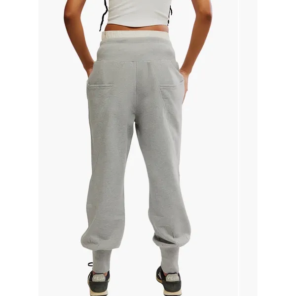 NWT FREE PEOPLE |‎ FP Movement Day Off Pants Joggers Heather Grey Sz L - Image 9