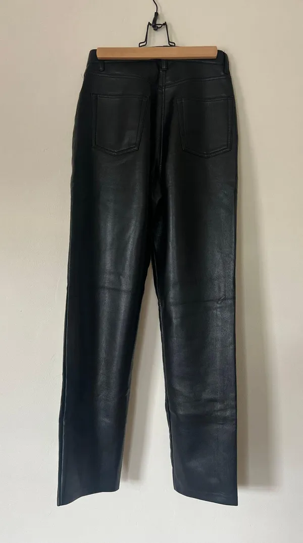 Aritzia Wilfred Faux Leather Straight Pants - Image 2
