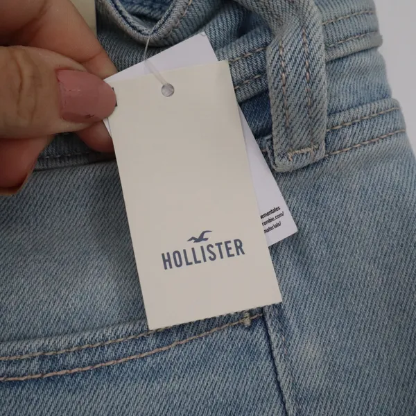 Hollister Low-Rise Bootcut Jeans Light Wash Blue 4L W27 Long - Image 4