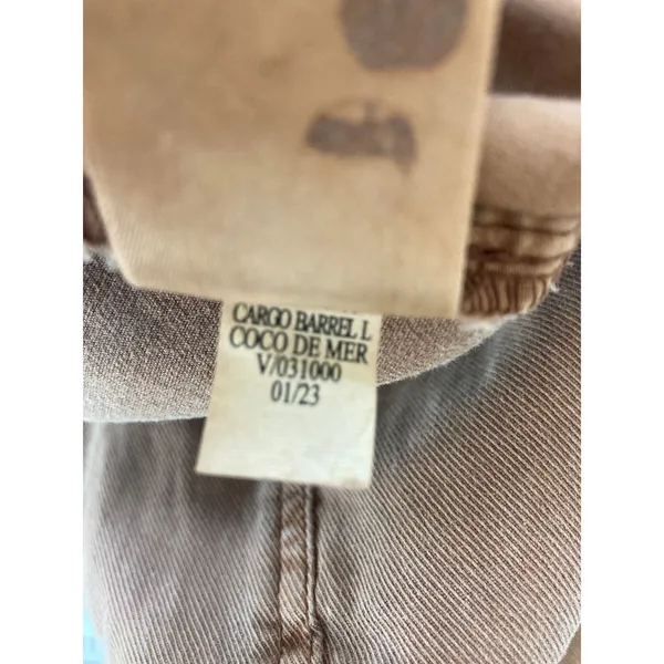 Old Navy Cargo Barrel Leg Casual Indie Sleaze Cotton Coco Brown Mid Rise Pants - Image 11