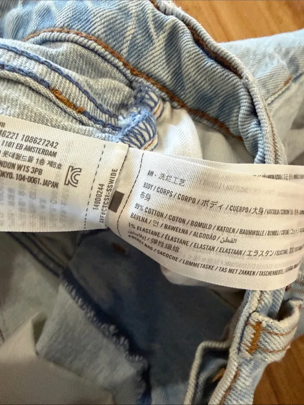 Abercrombie & Fitch Curve Love The Dad Short High Rise Sz 0/25 - Image 5