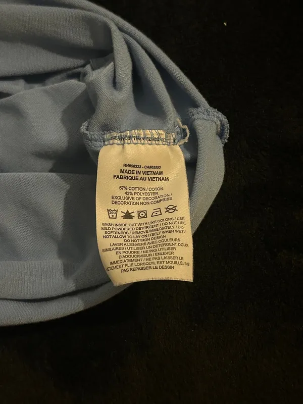 UNC Tar Heels Mens Baseball Shirt Size Small Tight Slim Fit Used Tee - Image 4