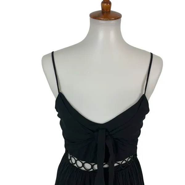 Perfectly Priscilla Maxi Dress Small‎ Black Hi Low NWT Formal Evening - Image 2