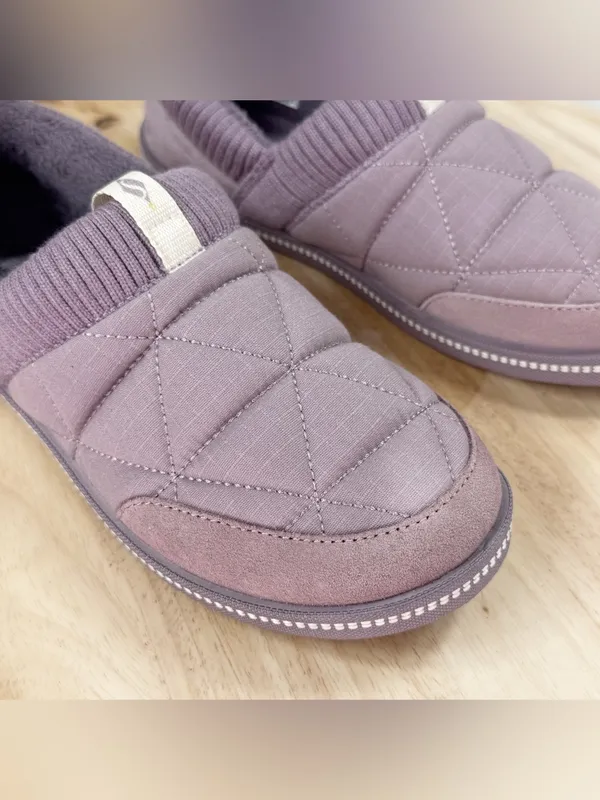 Skechers Cozy Campfire Camp Nap Faux Fur Lined Slippers Mauve Purple Size 6 - Image 7