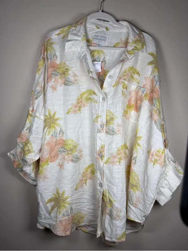 American Eagle NWT Go Big Oversized Shirt SZ L - Image 6
